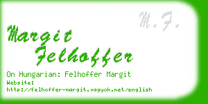 margit felhoffer business card